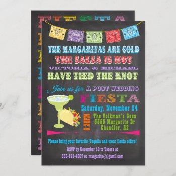 mexican fiesta post wedding invitation