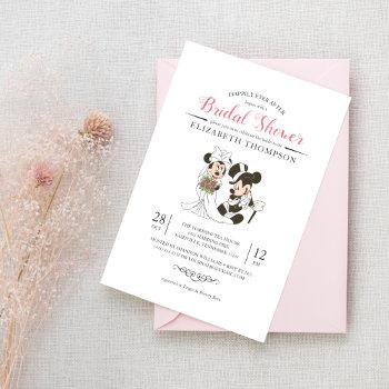 Small Mickey & Minnie | Bride And Groom Baby Shower Front View