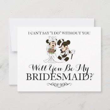 Small Mickey & Minnie Wedding | Married Bridesmaid Front View