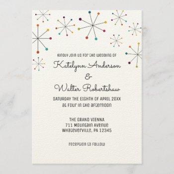 Small Midcentury Modern Retro Vintage Style Wedding Front View