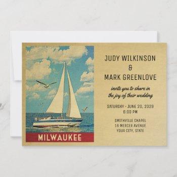 Small Milwaukee Wedding  Sailboat Front View