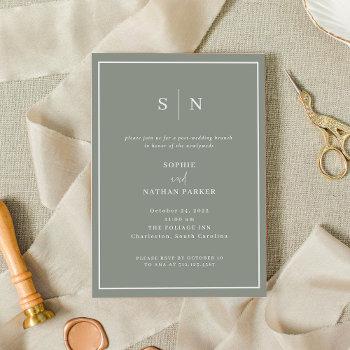 minimal and chic | elegant post-wedding brunch invitation
