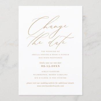 Small Minimalist Modern Calligraphy | Change The Date Front View
