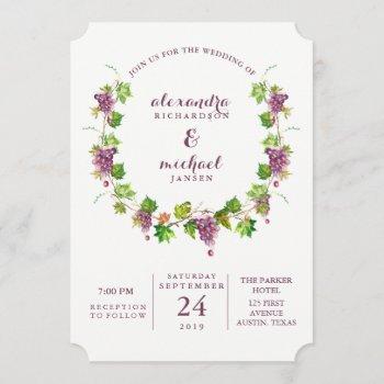 minimalist winery | vineyard wedding invitation