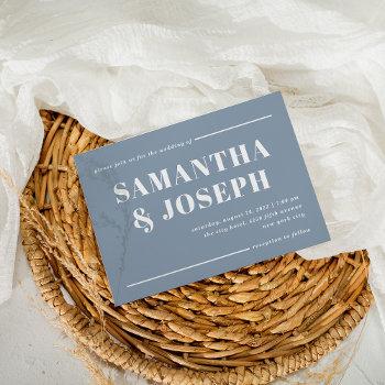 modern and bold typography | minimalist wedding invitation
