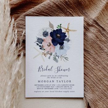 Small Modern Nautical | Floral Baby Shower Front View