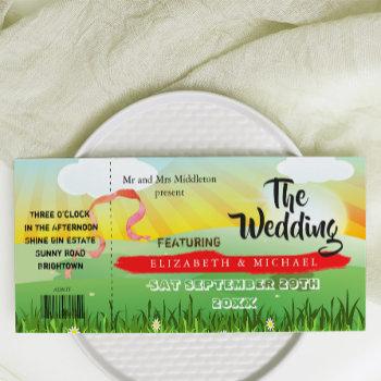 Small Modern Rustic Festival Wedfest Wedding Front View