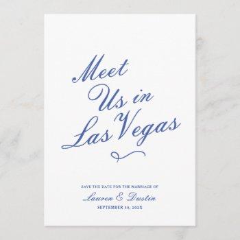 Small Modern Typography Meet Us | Wedding Save The Date Front View