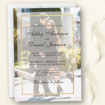 Small Modern Wedding Photo  Overlay G Front View