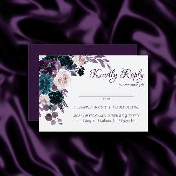 Small Moody Boho | Eggplant Purple Silver Frame Entree Rsvp Front View