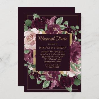 Small Moody Passions | Dramatic Purple Rehearsal Dinner Front View
