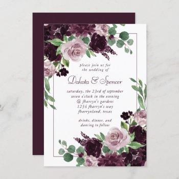 Small Moody Passions | Dramatic Purple Wine Rose Bouquet Front View