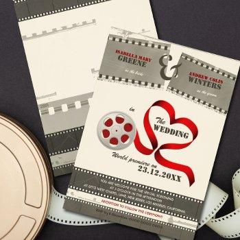 movie love wedding invitation