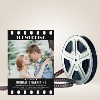 Small Movie Poster Film Strip Black And White Wedding Front View
