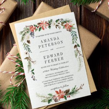 Small Mystical Winter | Floral Wedding Front View