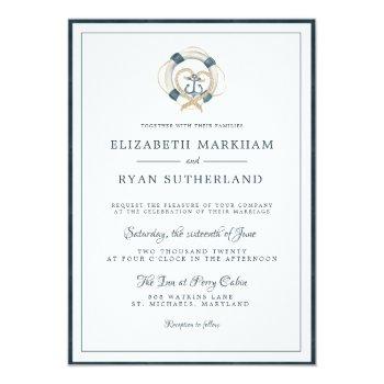 Small Nautical Navy & White Wedding | Anchored In Love Front View