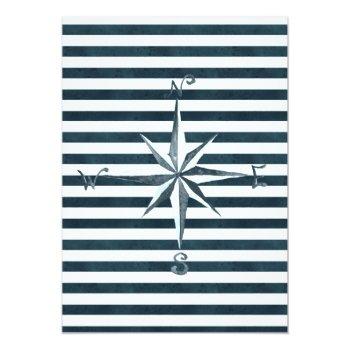 Small Nautical Navy & White Wedding | Anchored In Love Back View