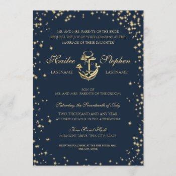 Small Nautical Starry Sky Wedding Front View
