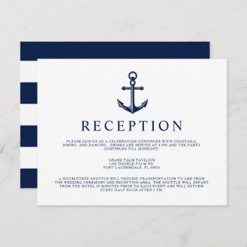 Small Nautical Style Anchor Reception Front View