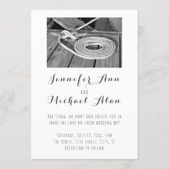 nautical wedding invitation