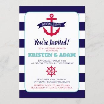 Small Nautical Wedding Shower  Anchors Aweigh Front View