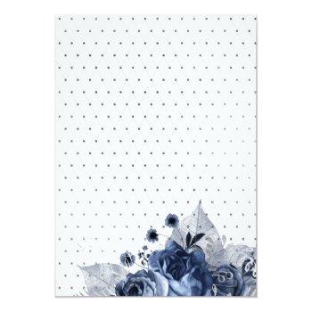 Small Navy And White With Silver Foil Virtual Wedding Back View