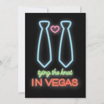 Small Neontying The Knot In Vegas Gay Wedding Front View