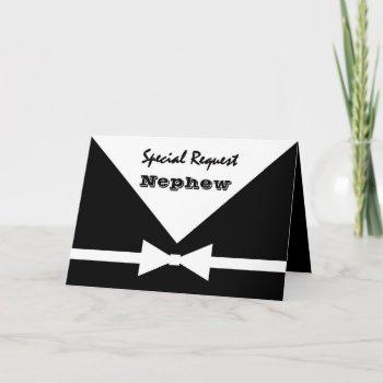 nephew - special request - be my ring bearer invitation