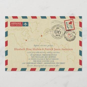 Small New Jersey / Uk Airmail | Wedding Front View