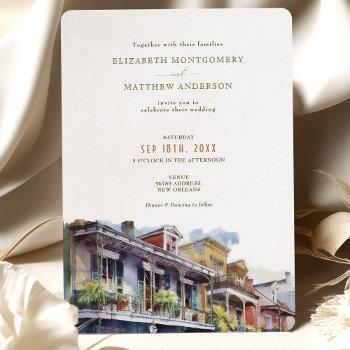 new orleans destination wedding french quarter invitation