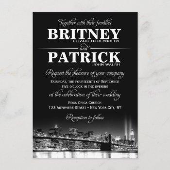 new york city nyc skyline wedding invitations