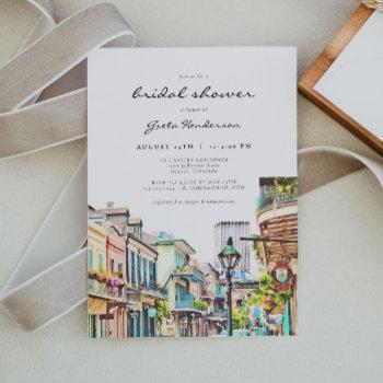 nola | new orleans mardi gras bridal shower invitation