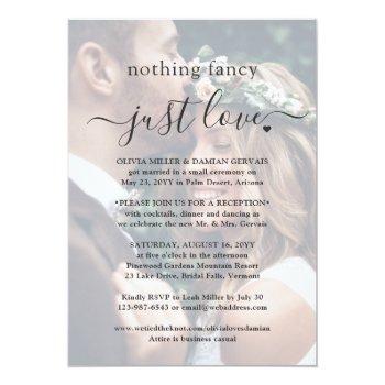 Small Nothing Fancy 2 Photo Overlay Simple Wedding Front View