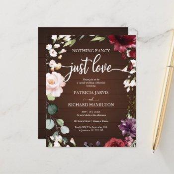 nothing fancy inexpensive wedding invitations