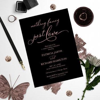 nothing fancy just love casual wedding invitation