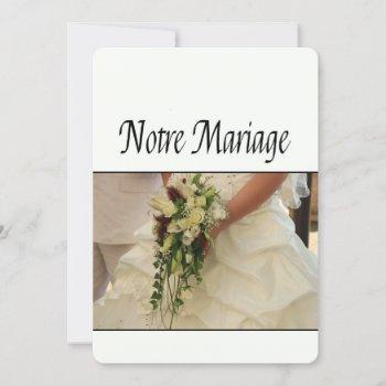 notre mariage - french wedding invitation