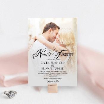 now and forever photo wedding invitations