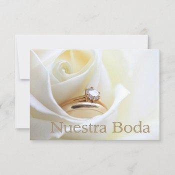 nuestra boda - spanish  wedding invitation