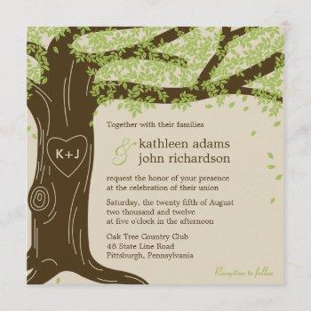 Small Oak Tree Wedding Front View