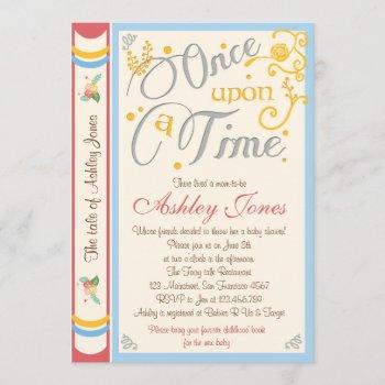 once upon a time baby shower invitation fairy tale