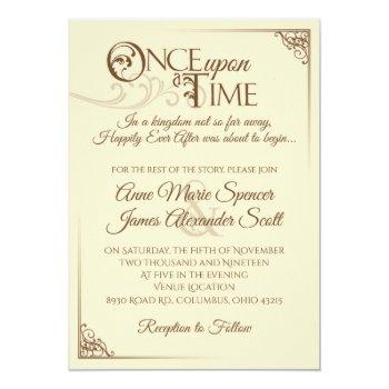 Small Once Upon A Time Wedding Front View