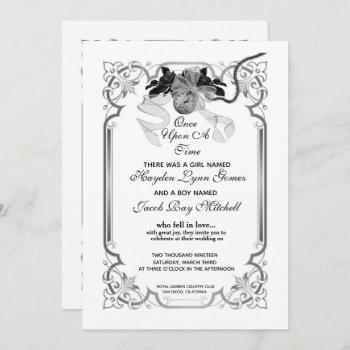 once upon a time wedding invitation
