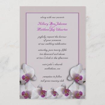 orchids wedding invitation