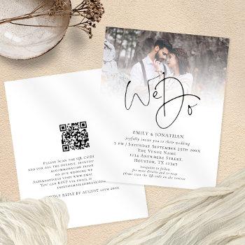 Small Paper We Do Qr Code Photo Wedding Front View