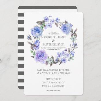 Small Pastel Purple Watercolor Floral | Wedding Front View