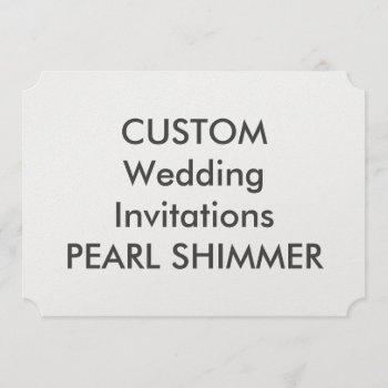 Small Pearl 7" X 5" Ticket Wedding Front View