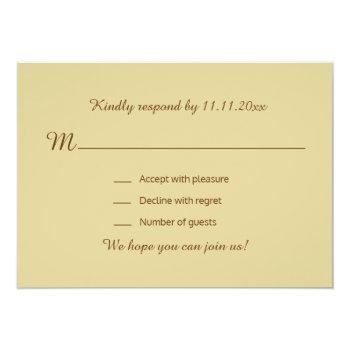 Small Personalized Rustic Wood Country Fall Rsvp Wedding Back View