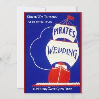 pirates wedding invitation