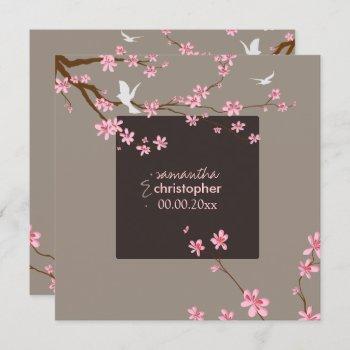 Small Pixdezines Cherry Blossom/diy Background Color Front View