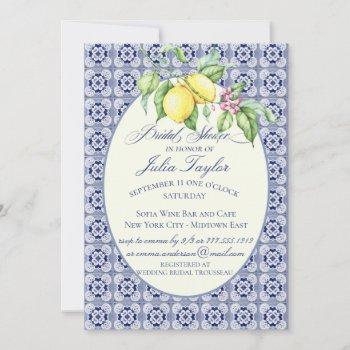positano | wedding tile bridal shower invitation